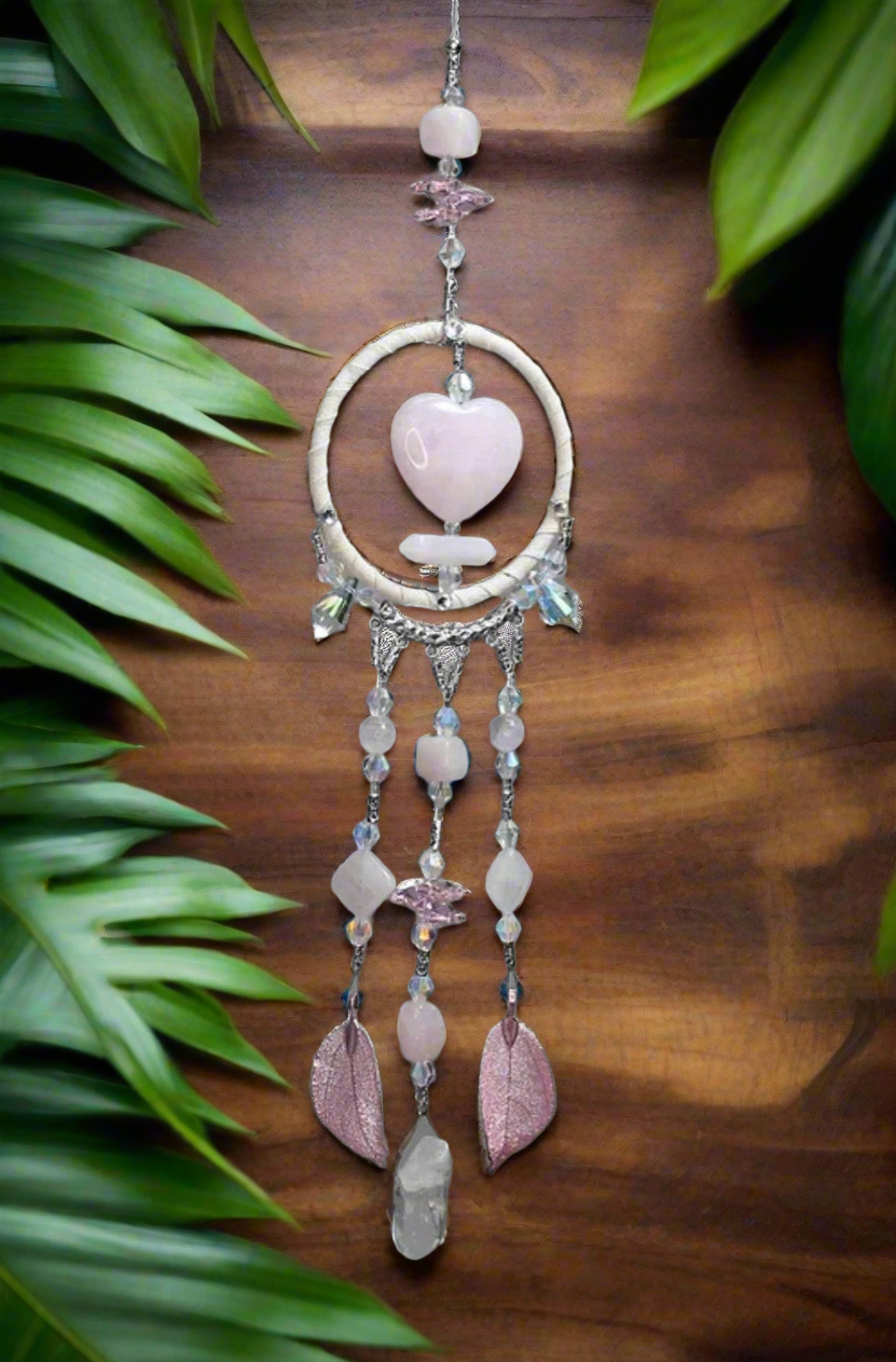 Mini Dream Catcher | Rose Quartz