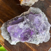 Raw Purple Fluorite on Matrix