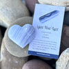 Blue Lace Agate Heart ~ Specialty Boxed Crystal