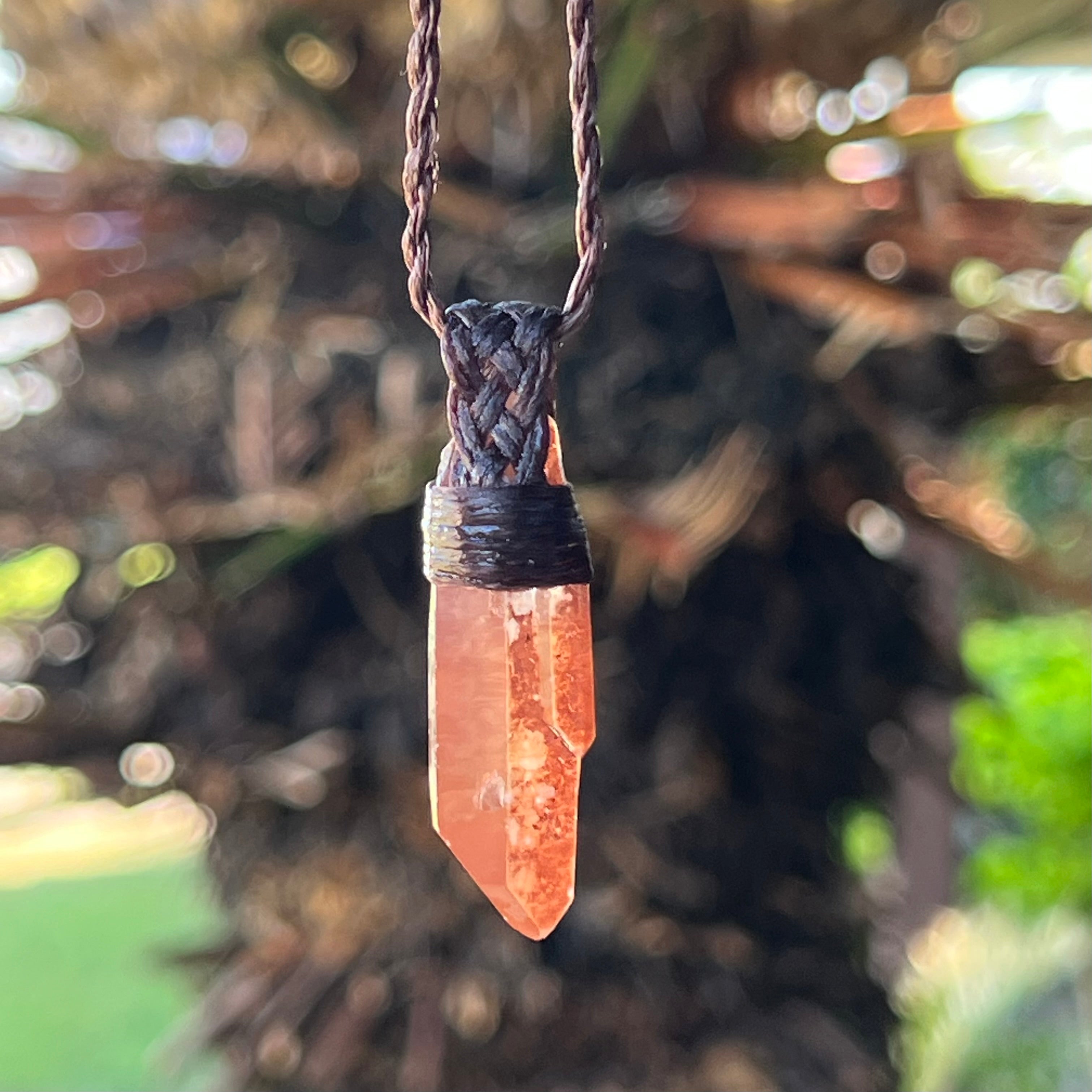 Muse Medicine ~ Double Terminated Tangerine Lemurian Quartz ~ Talisman