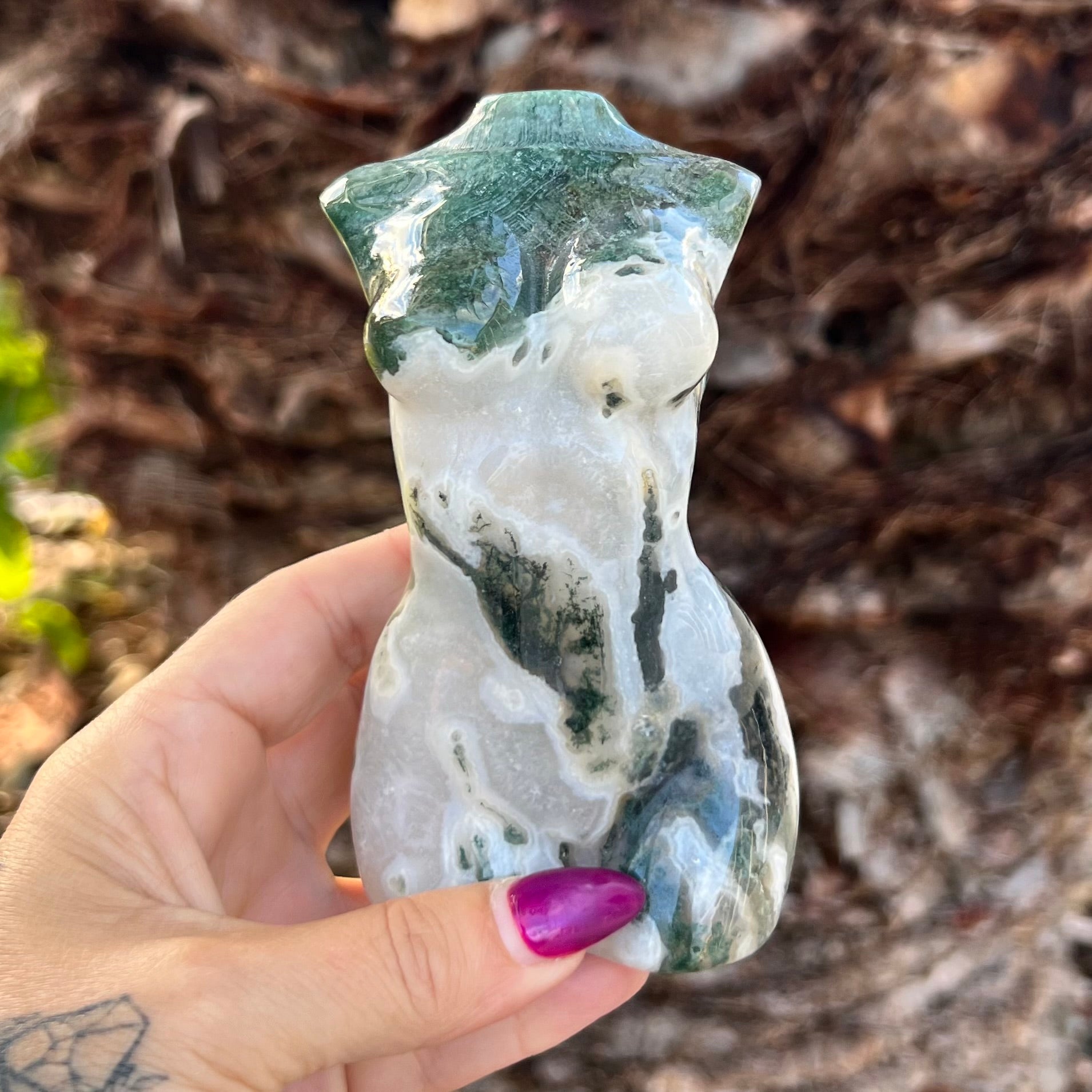 Moss Agate ~ Gaia Goddess ~ Mother Earth (1)