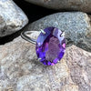 Amethyst Sterling Silver Ring ~ 11