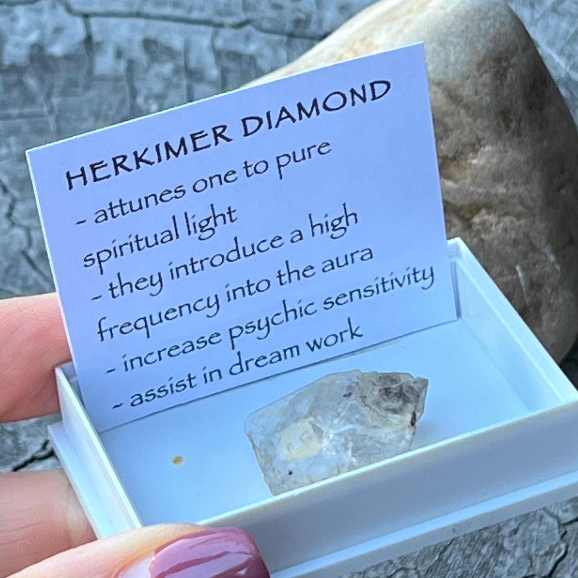 Herkimer Diamond  ~ Specialty Boxed Crystal