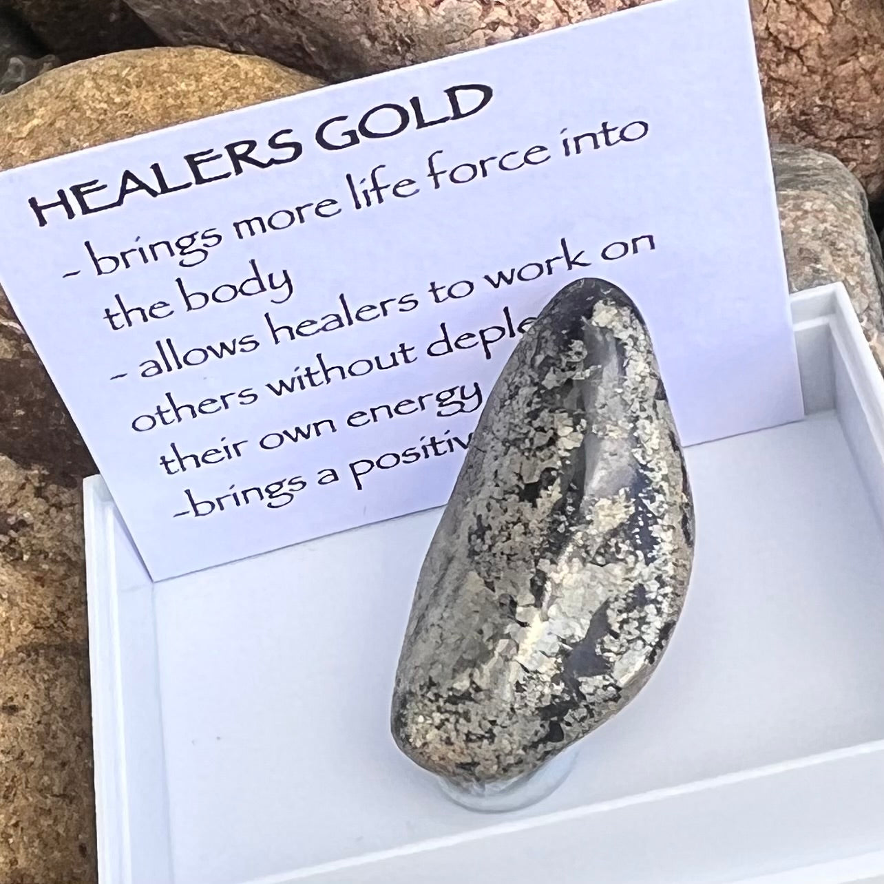 Healers Gold Specimen ~ Specialty Boxed Crystal