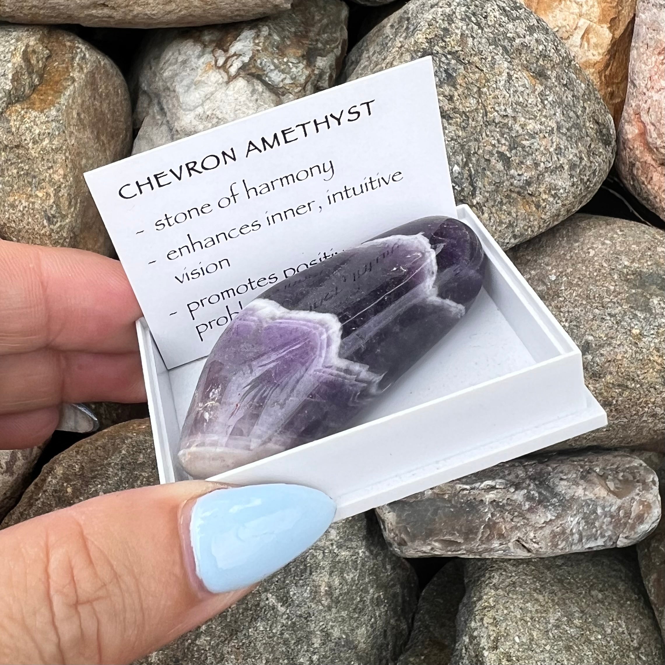 Chevron Amethyst ~ Specialty Boxed Crystal