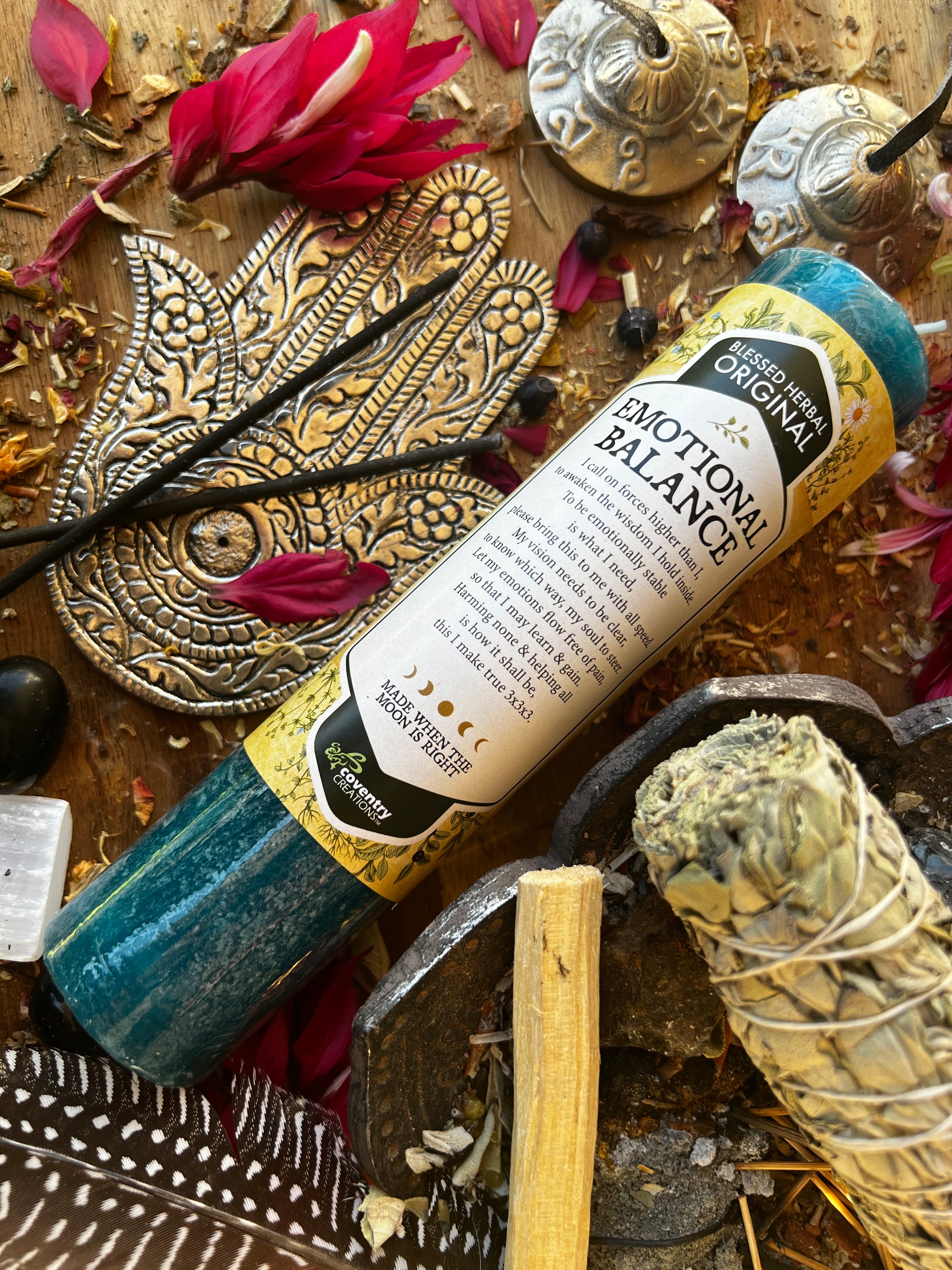 EMOTIONAL BALANCE Blessing Candle | Muse Crystals & Mystical Gifts