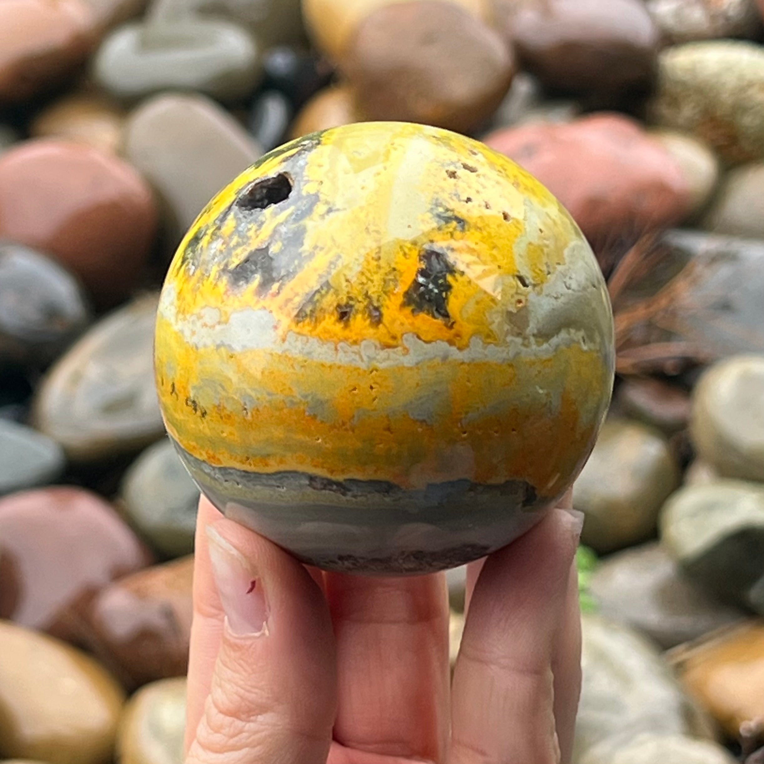 Bumble Bee Jasper Sphere