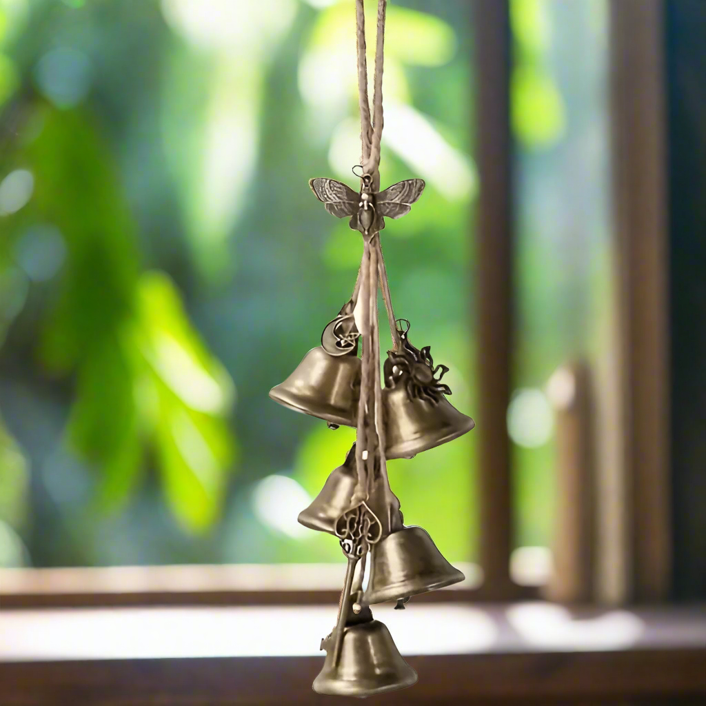 Witches Protection Bells ~ Moth Hanger