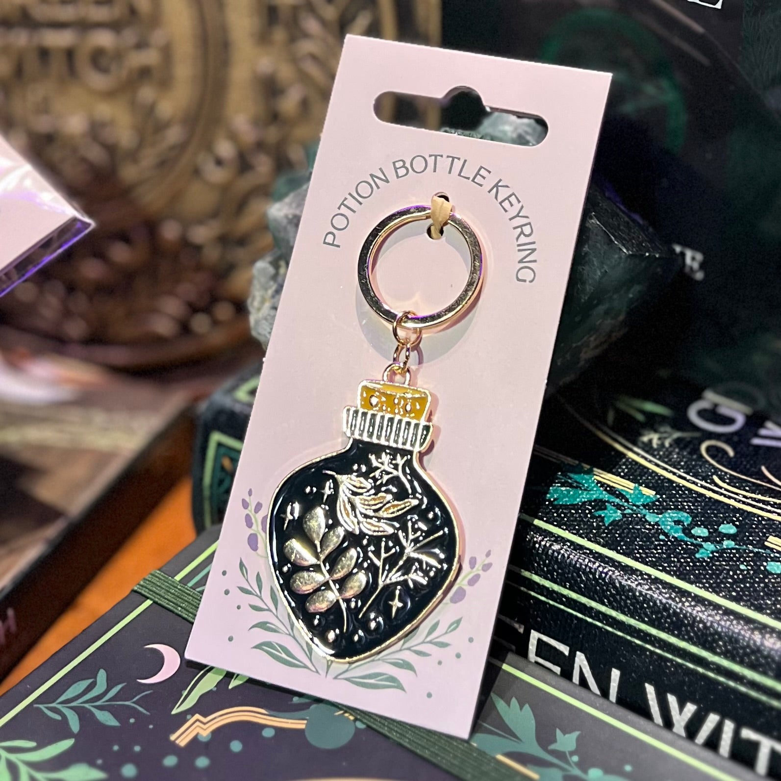 Green Witch ~ Potion Bottle Keyring