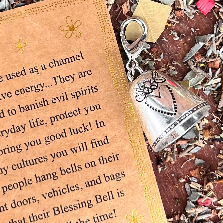 Friends are Angels ~ Silver Altar Blessing Bell