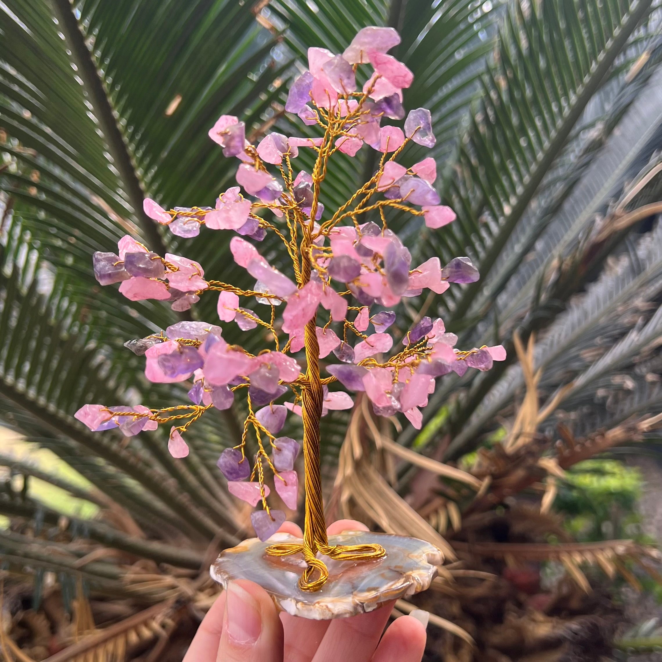 Rose Quartz and Amethyst ~ Harmony Blessing Tree