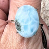 Larimar ~ Sterling Silver Ring ~ Size 9