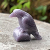 Raven Carving ~ Lepidolite
