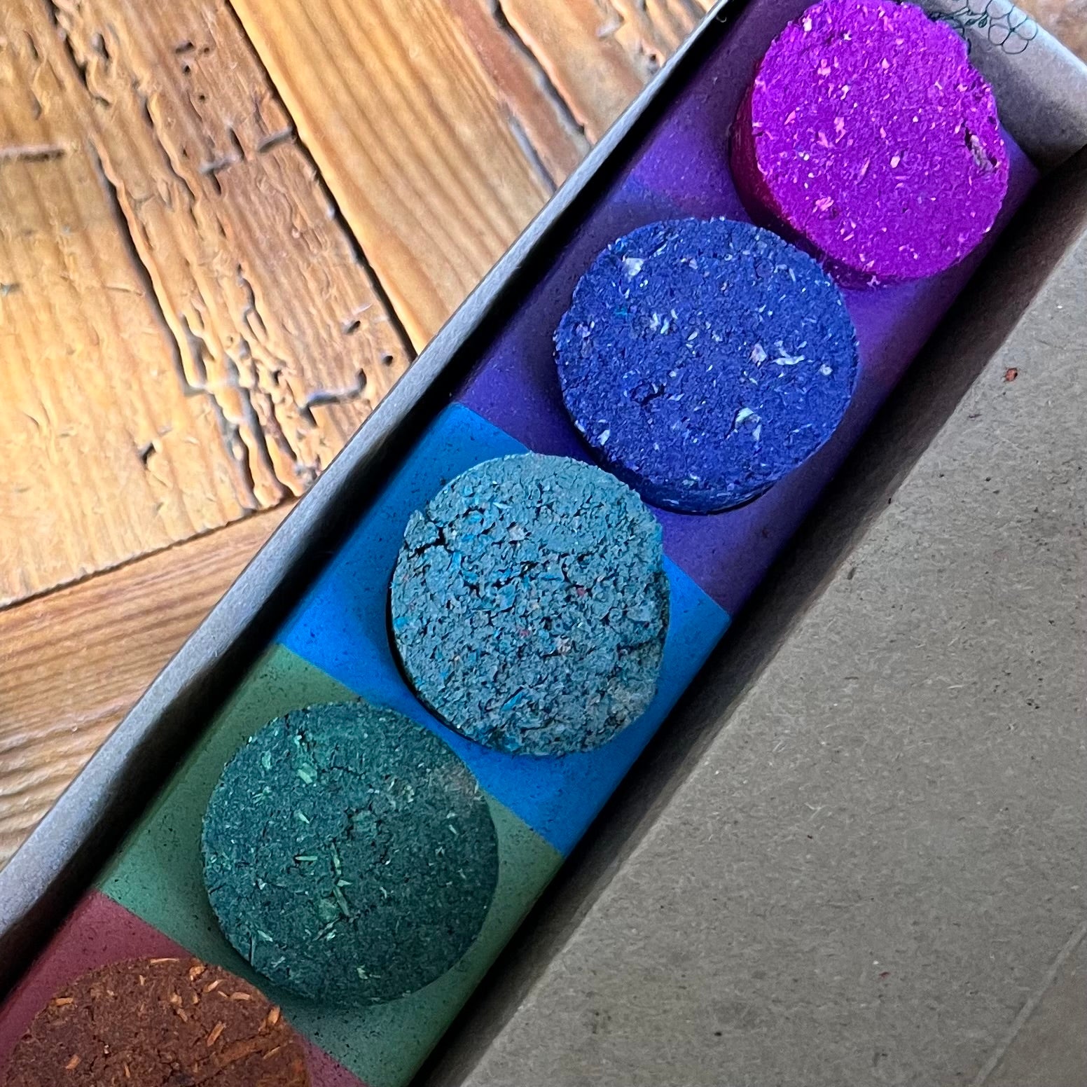 7 Chakra Smudge Disc and Incense Kit