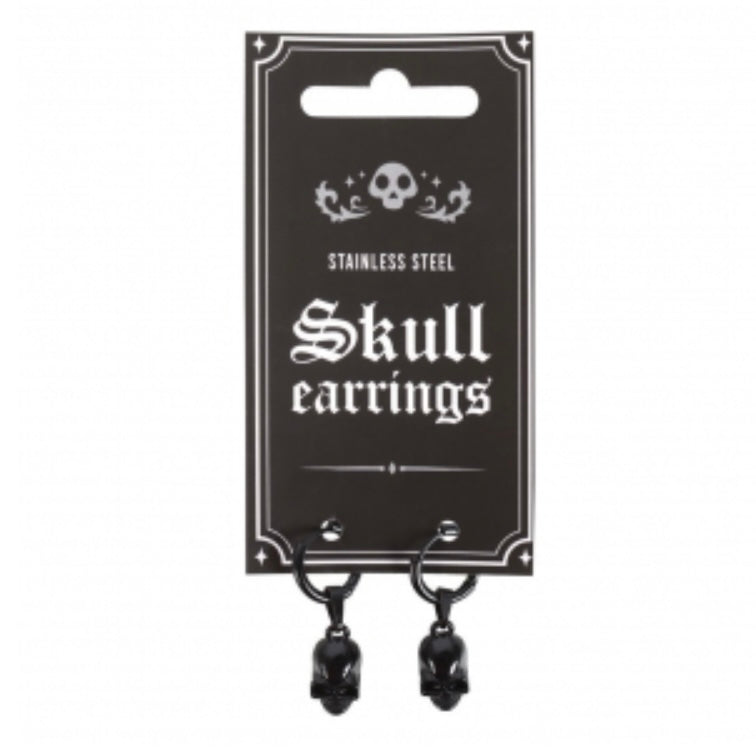 Stainless Steel Skull Earrings
