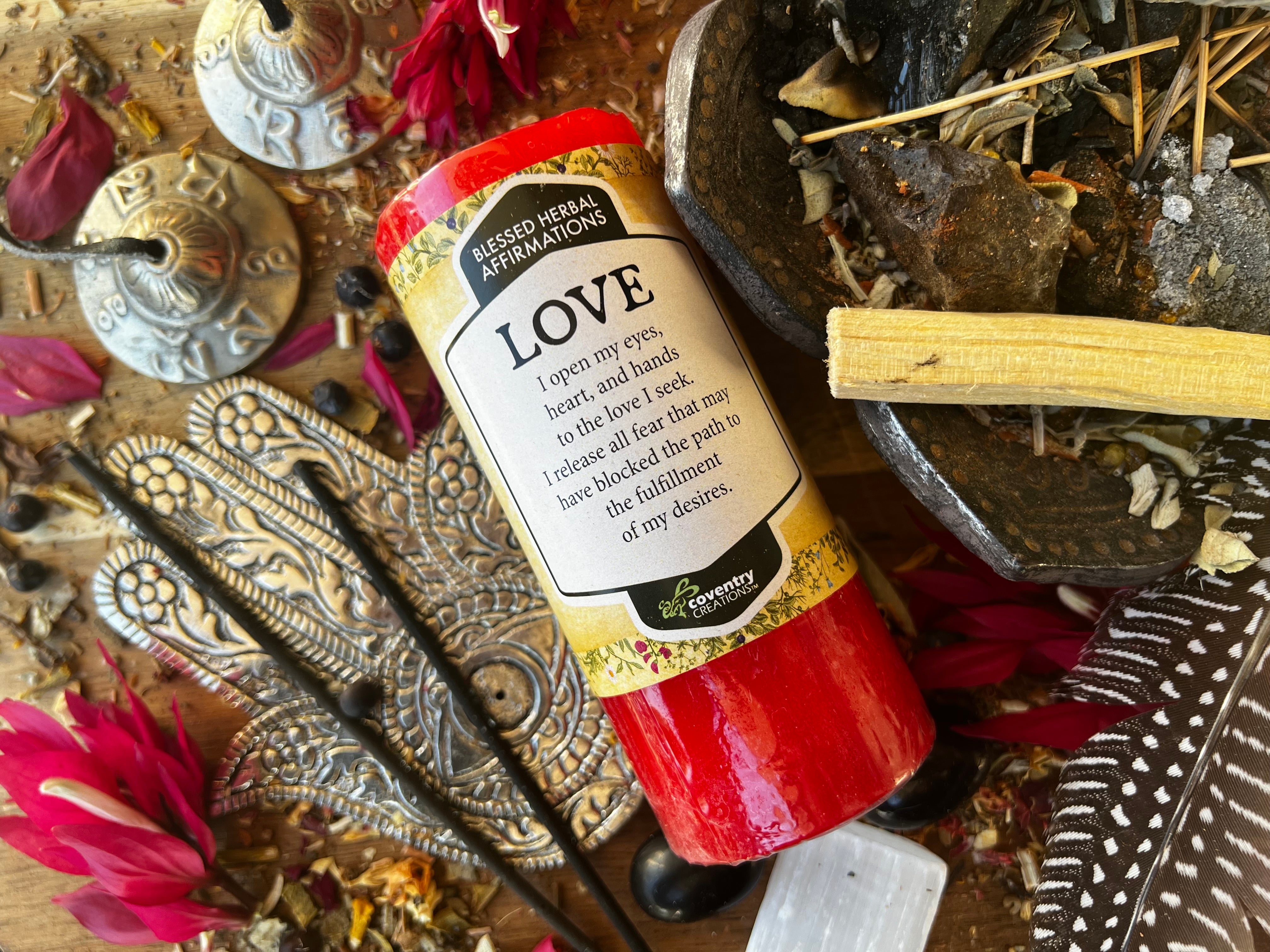 Affirmation LOVE Candle