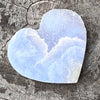 Blue Lace Agate Semi Raw ~ Heart