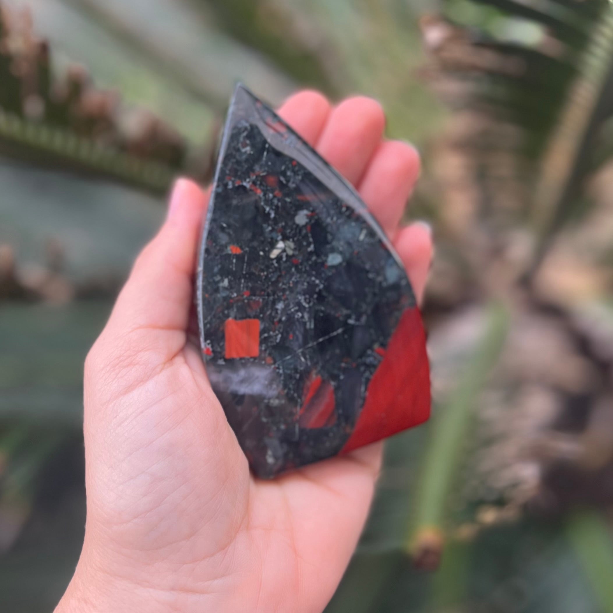Bloodstone ~ Tear Carving
