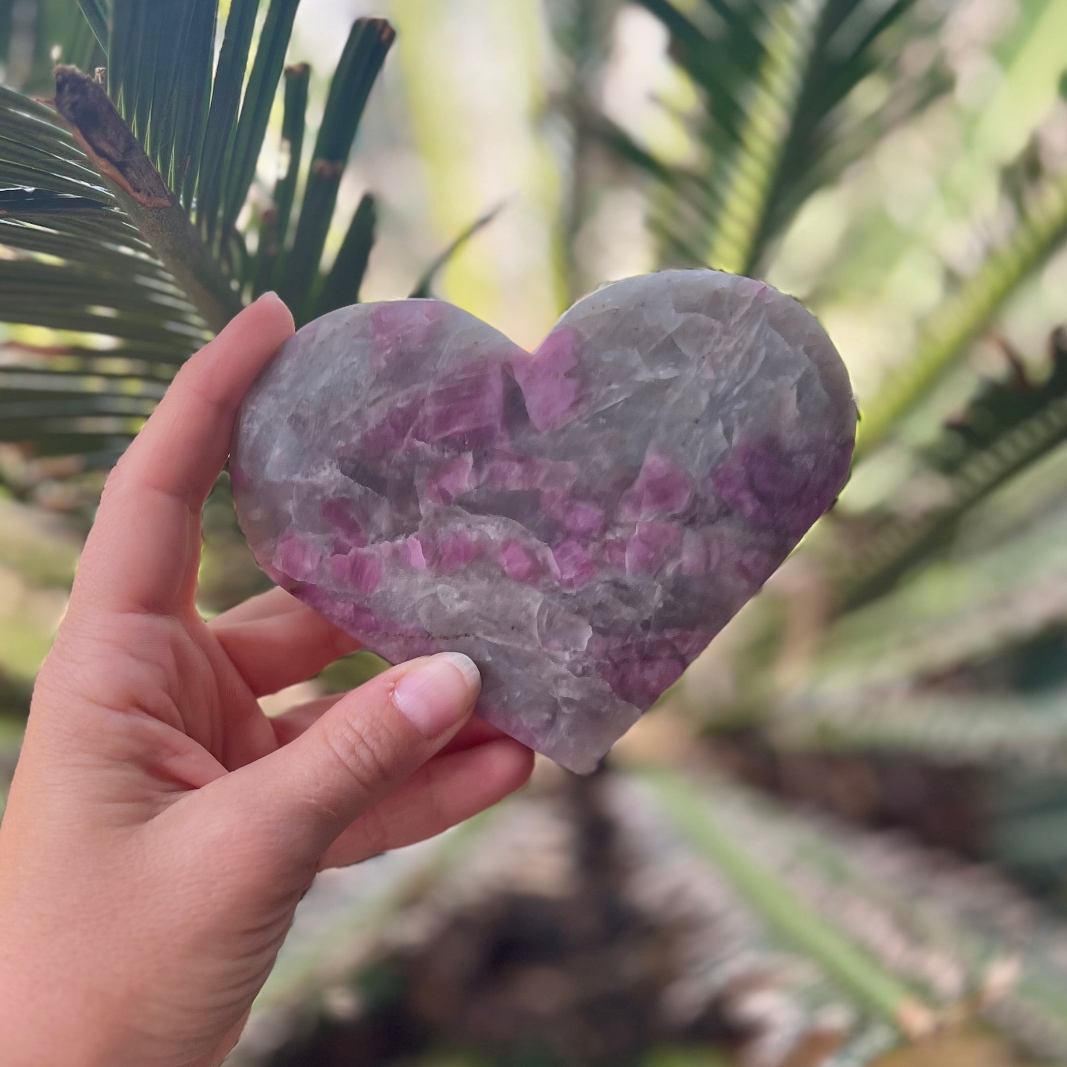 Pink Tourmaline Heart
