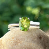 Peridot ~ Sterling Silver Ring ~ size 7.5