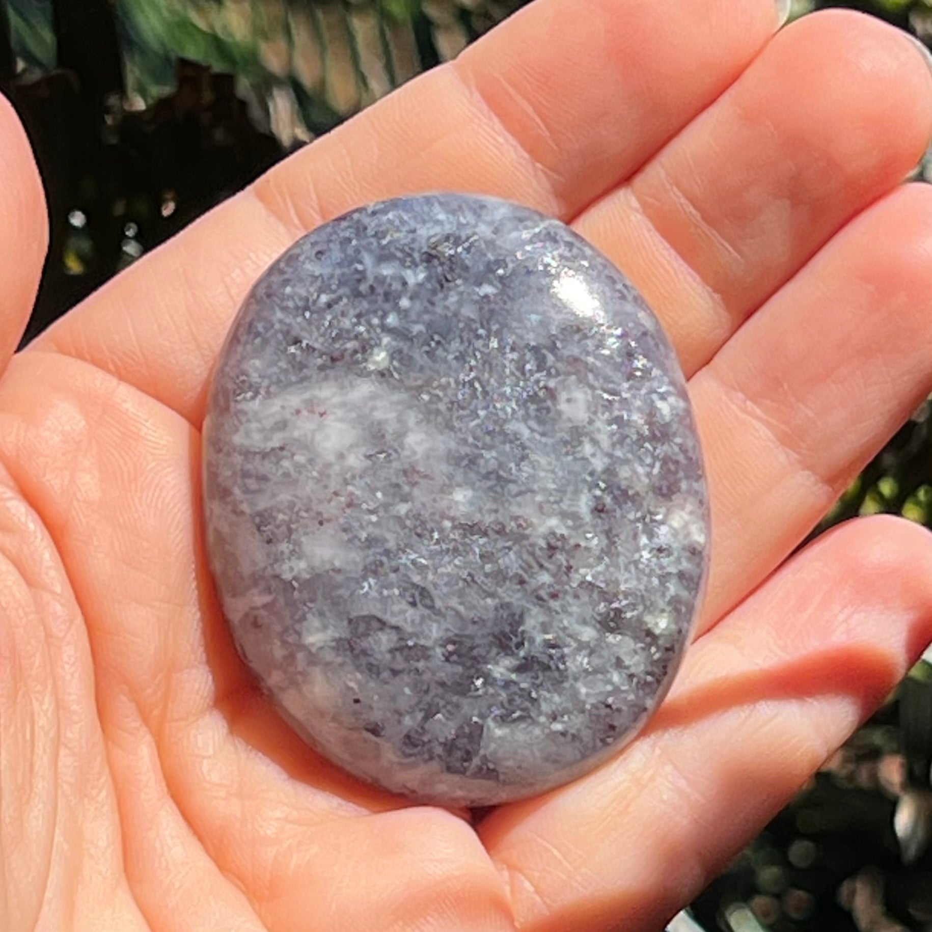 Iolite Palm Stone ~ 5