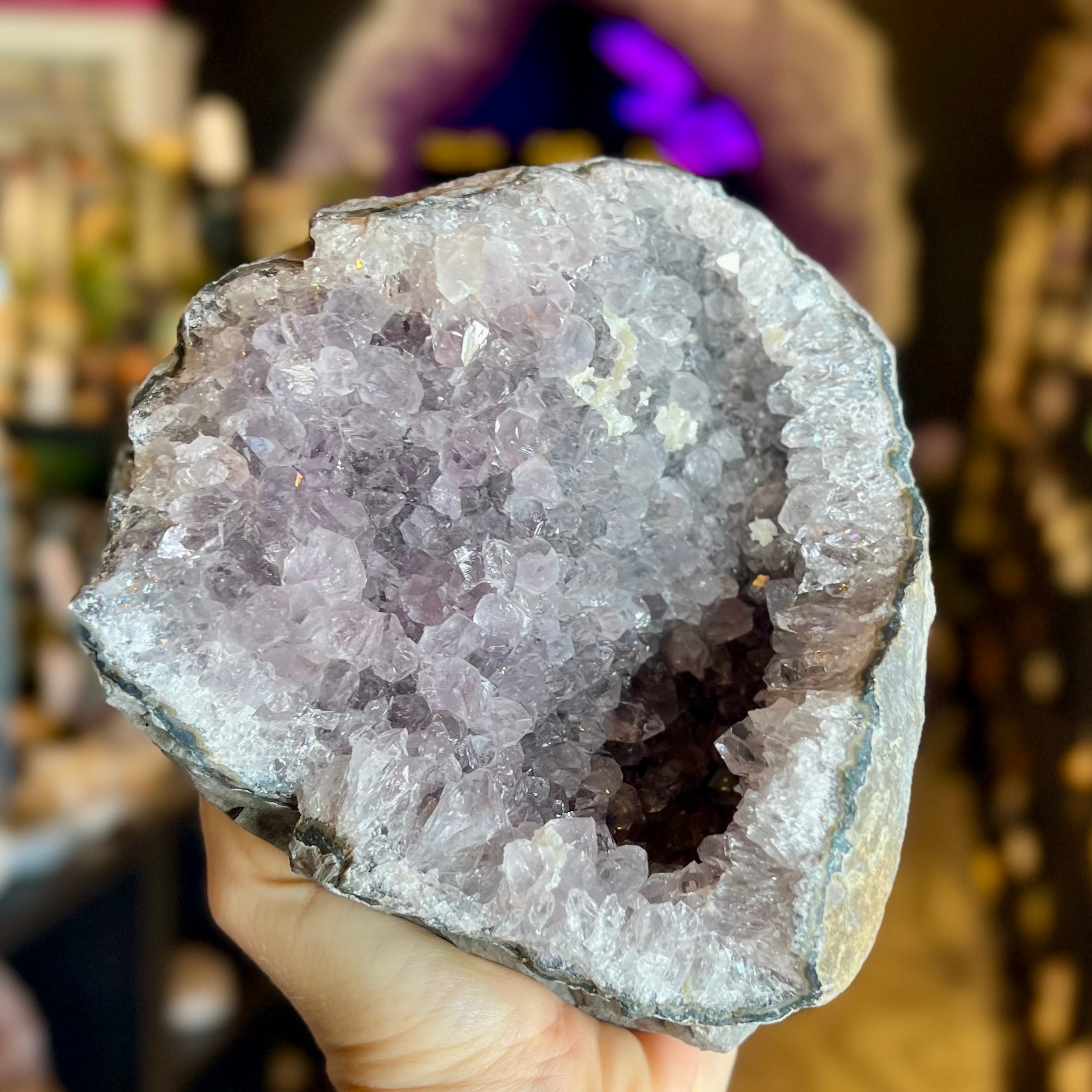 Amethyst Standing Cluster Geode