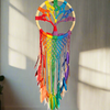 Grand cintre en macramé Boho Chakra Tree of Life