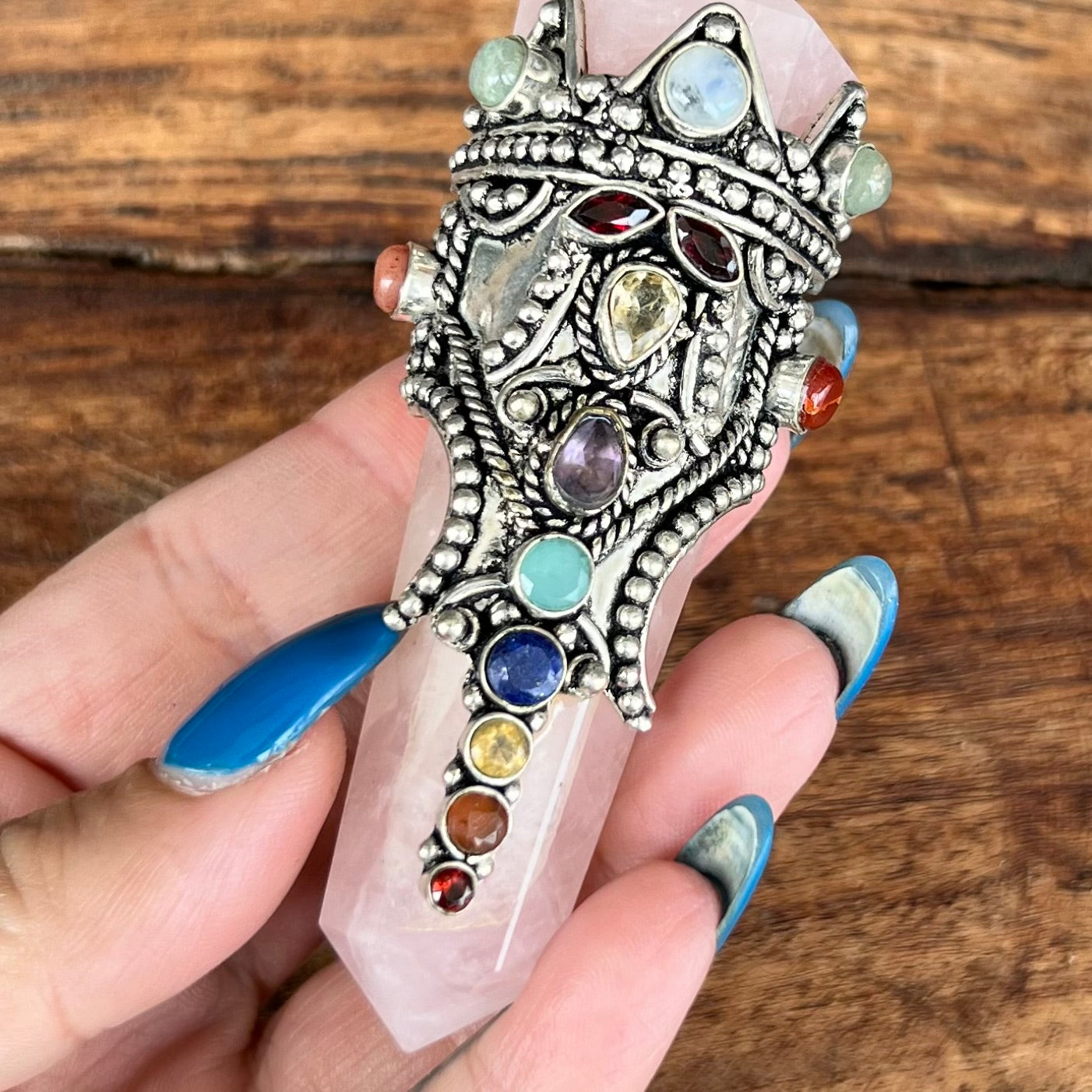 Super Wand ~ Embellished Rose Quartz