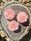 Rose Quartz Rose Carving - Small