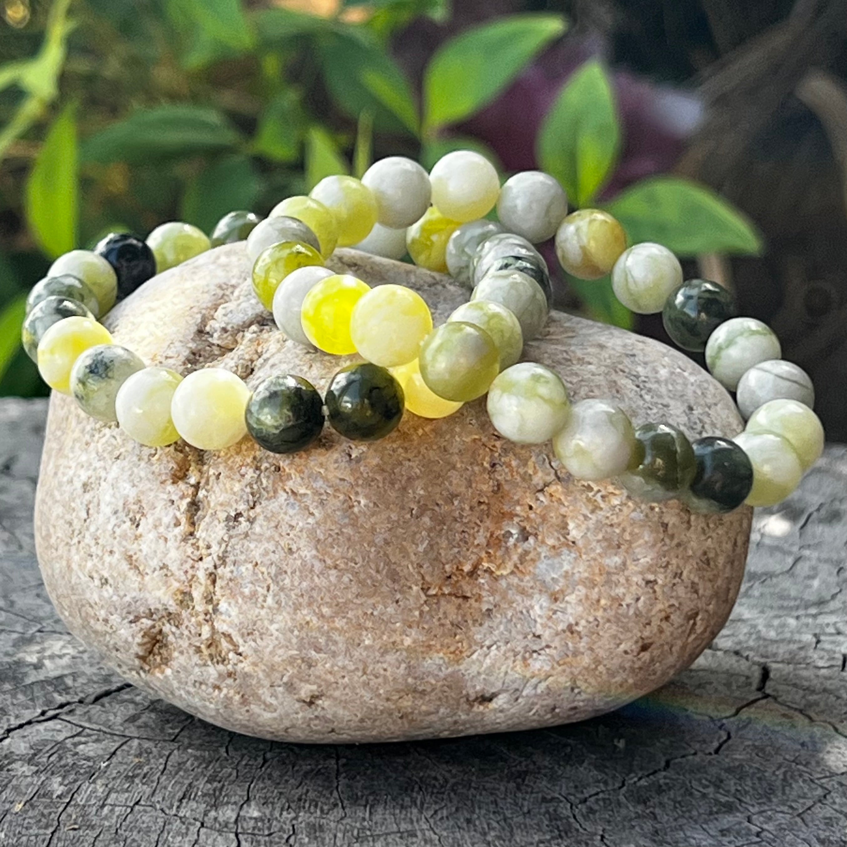 New Jade Beaded Bracelet