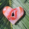 Carnelian Geode Heart ~ 12