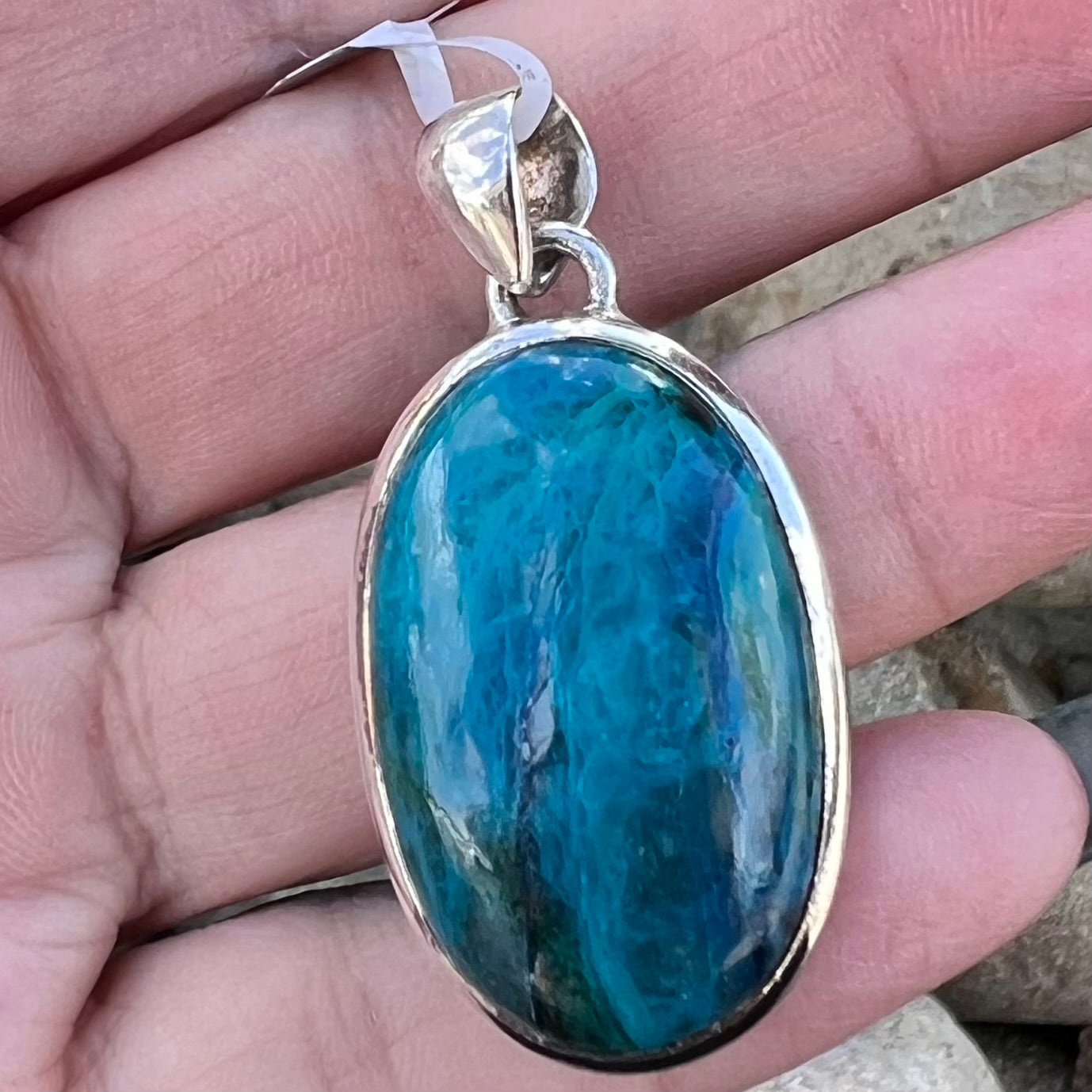 Chrysocolla ~ Sterling Silver Pendant