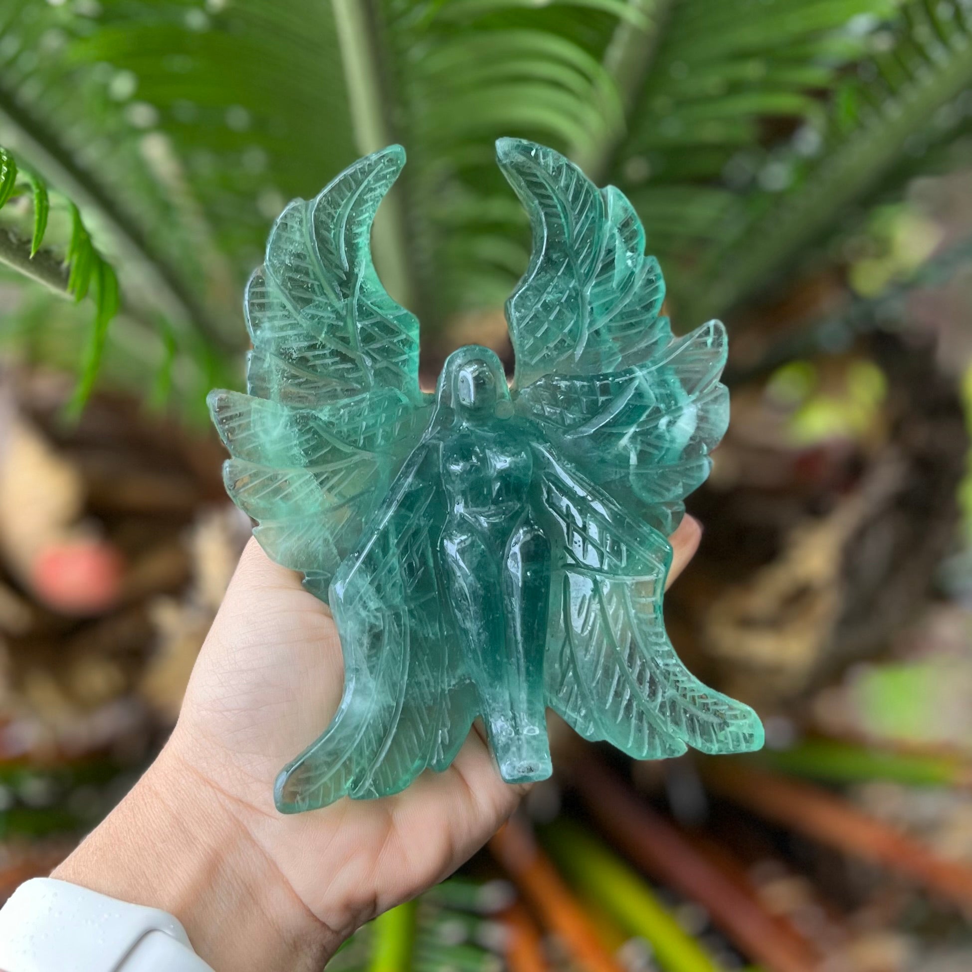 Green Fluorite Healing and Tranquility Carving