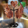 Fire Quartz ~ Angel Wings with Heart
