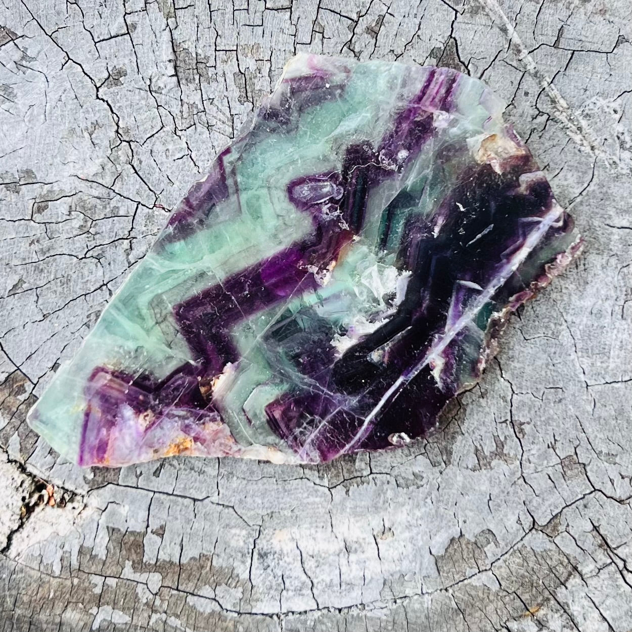 Rainbow Fluorite Slab