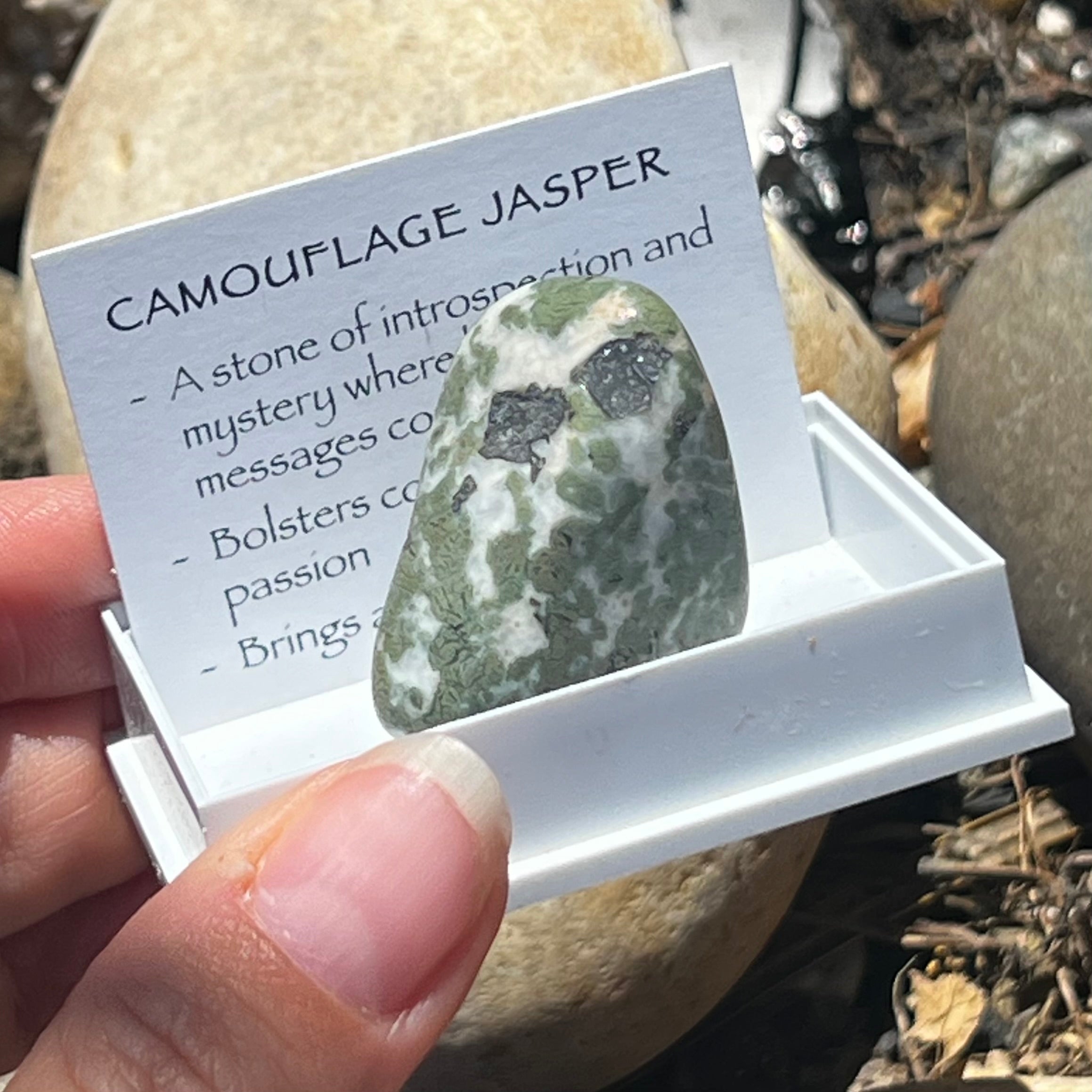 Camouflage Agate ~ Specialty Boxed Crystal