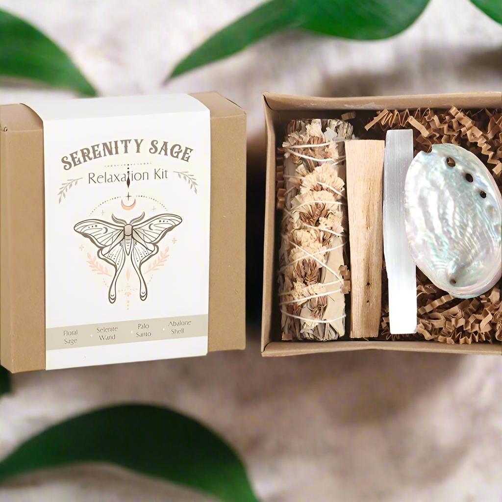 Luna Moth Boho ~ Serenity Sage Smudge Kit
