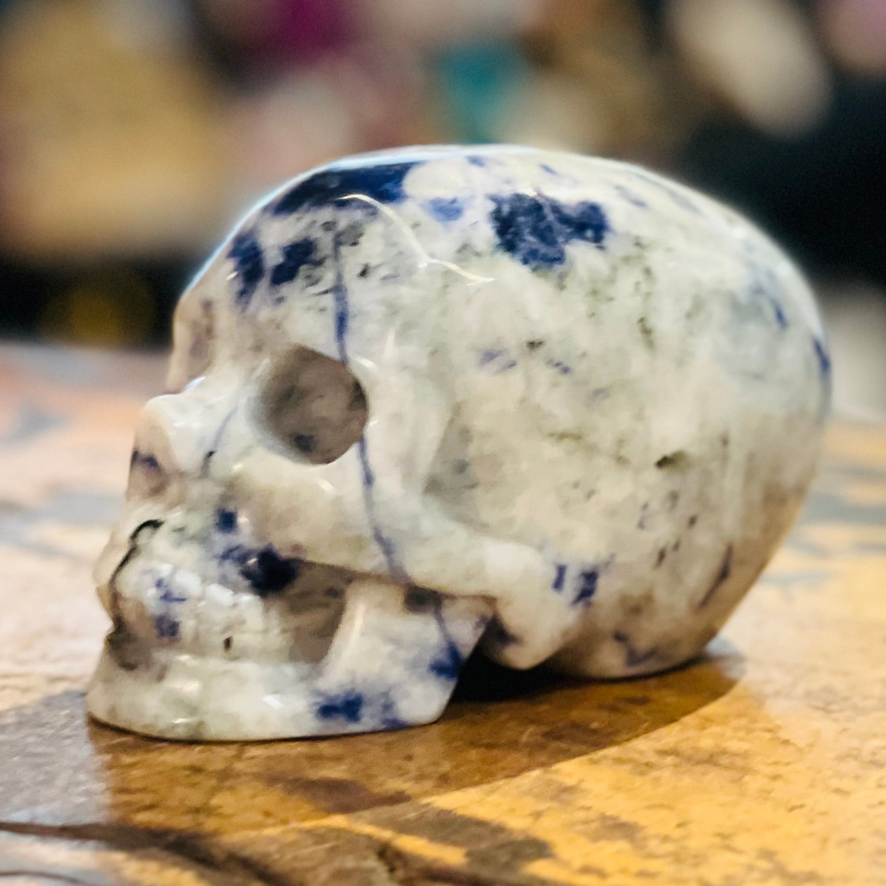 Dumortierite Psychic Enhancement Skull