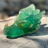 Green Fluorite Dragon Head