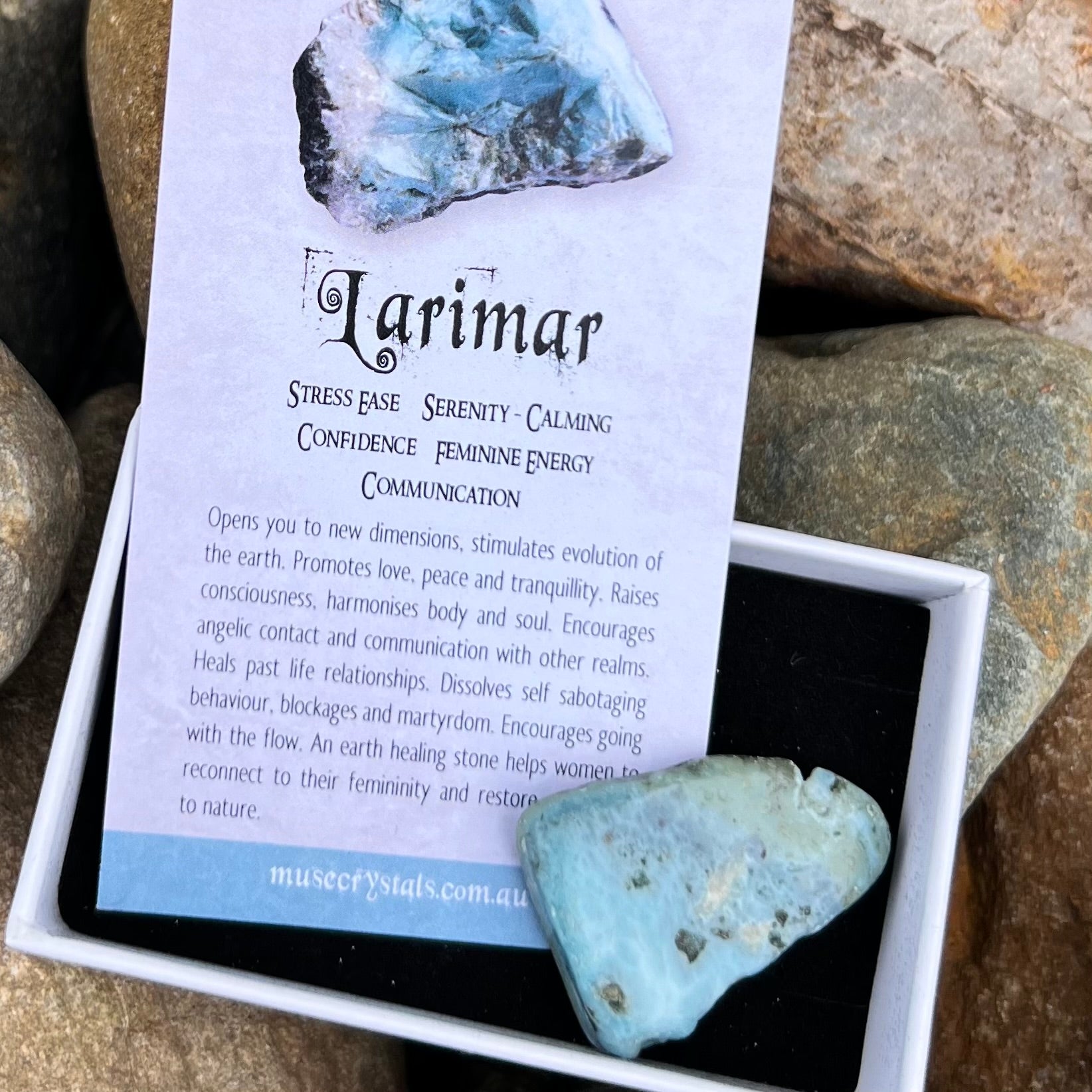 Larimar ~ Specialty Boxed Crystal