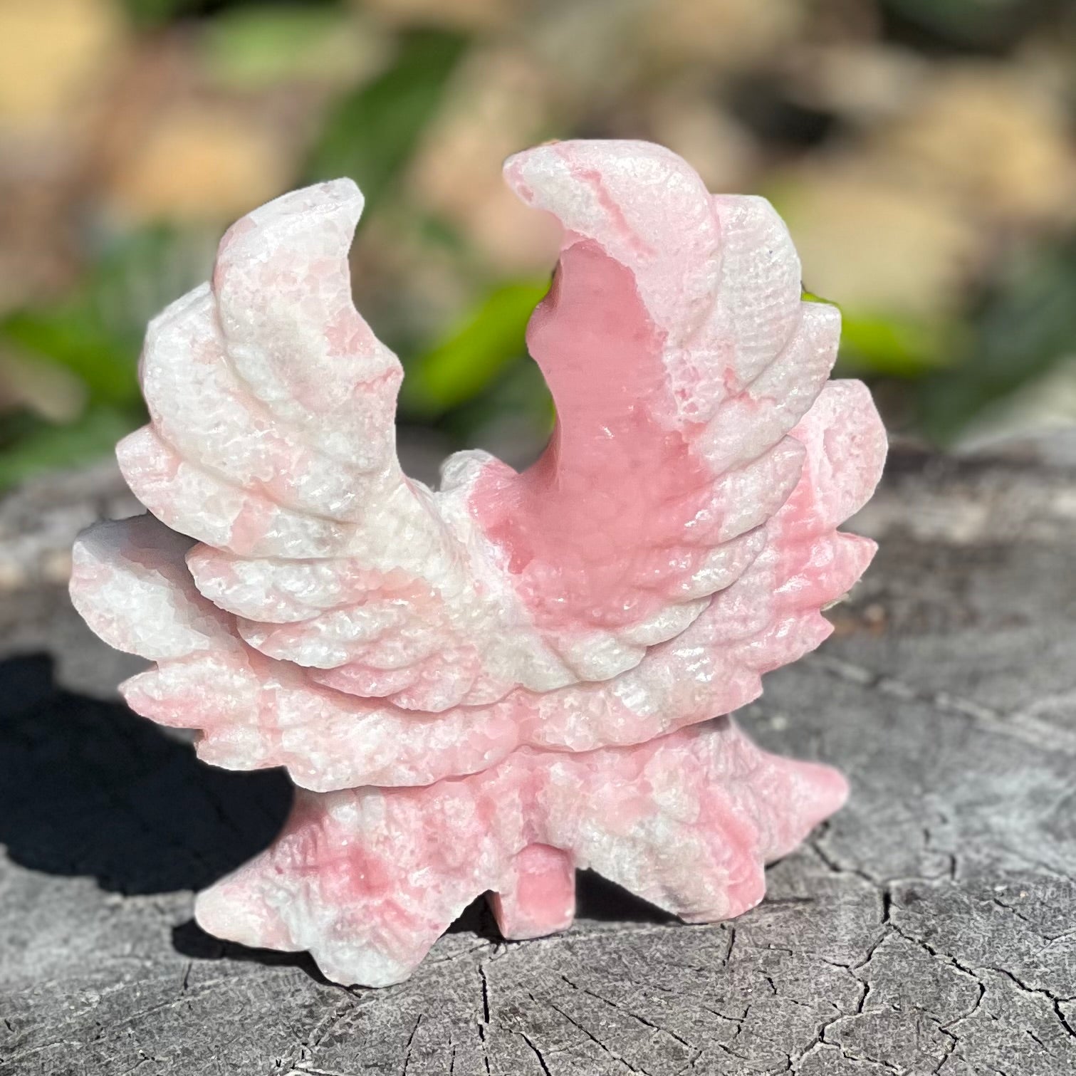 Pink Opal Goddess of Compassion Carving (2)