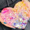 Huge Electroplated Quartz Heart