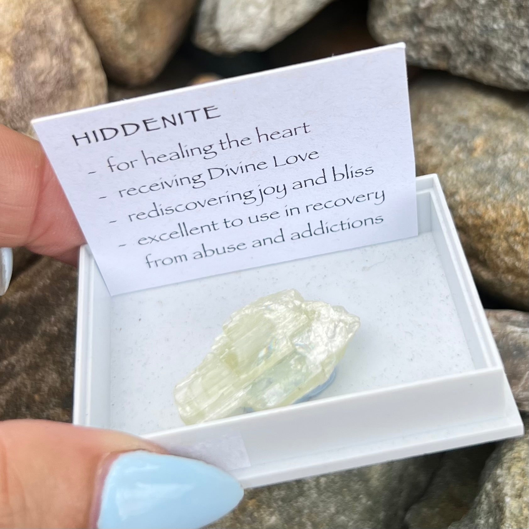 Hiddenite ~ Specialty Boxed Crystal