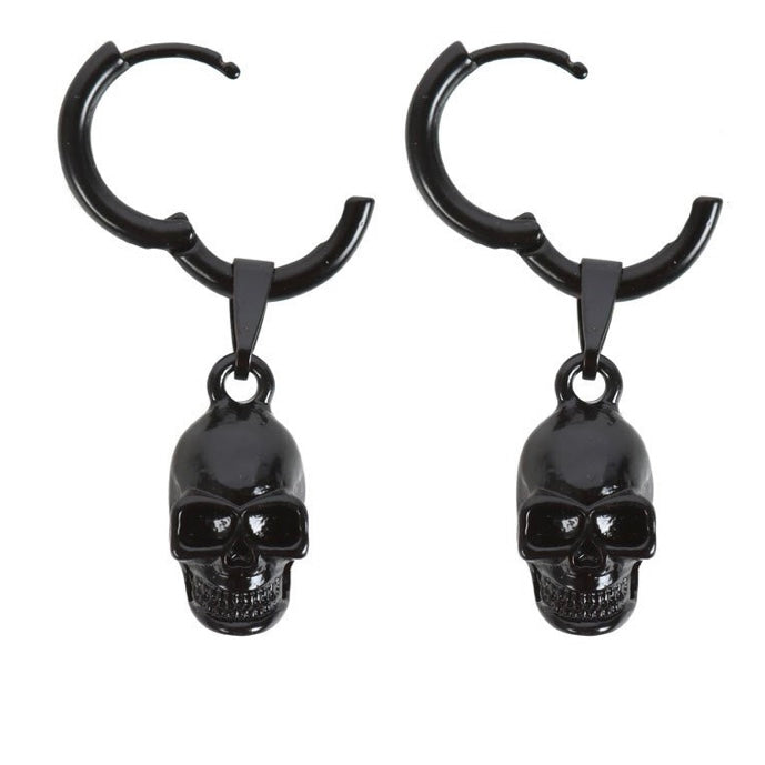 Stainless Steel Skull Earrings