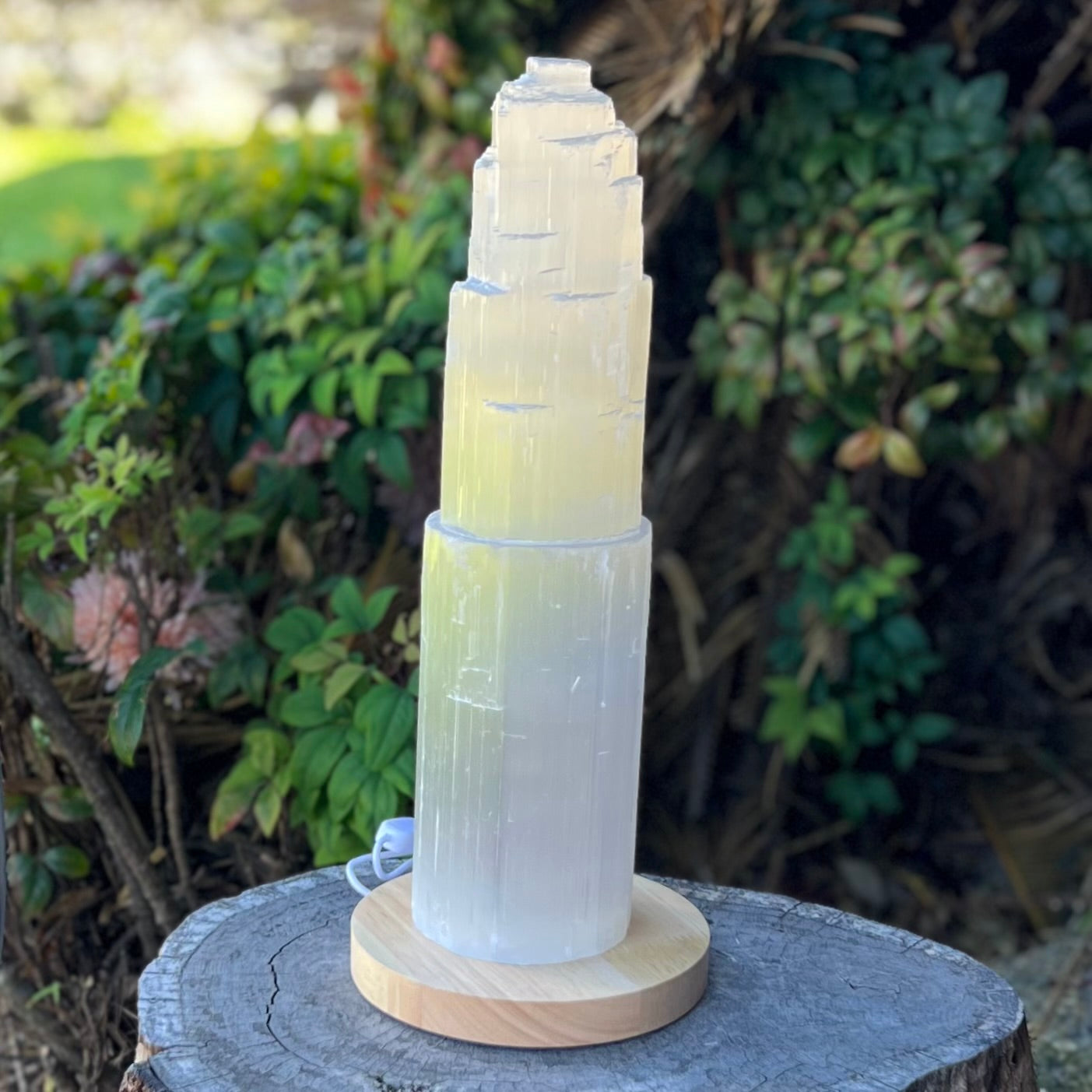 Selenite Cleansing & Charging Lamp ~ Tower Extra Large