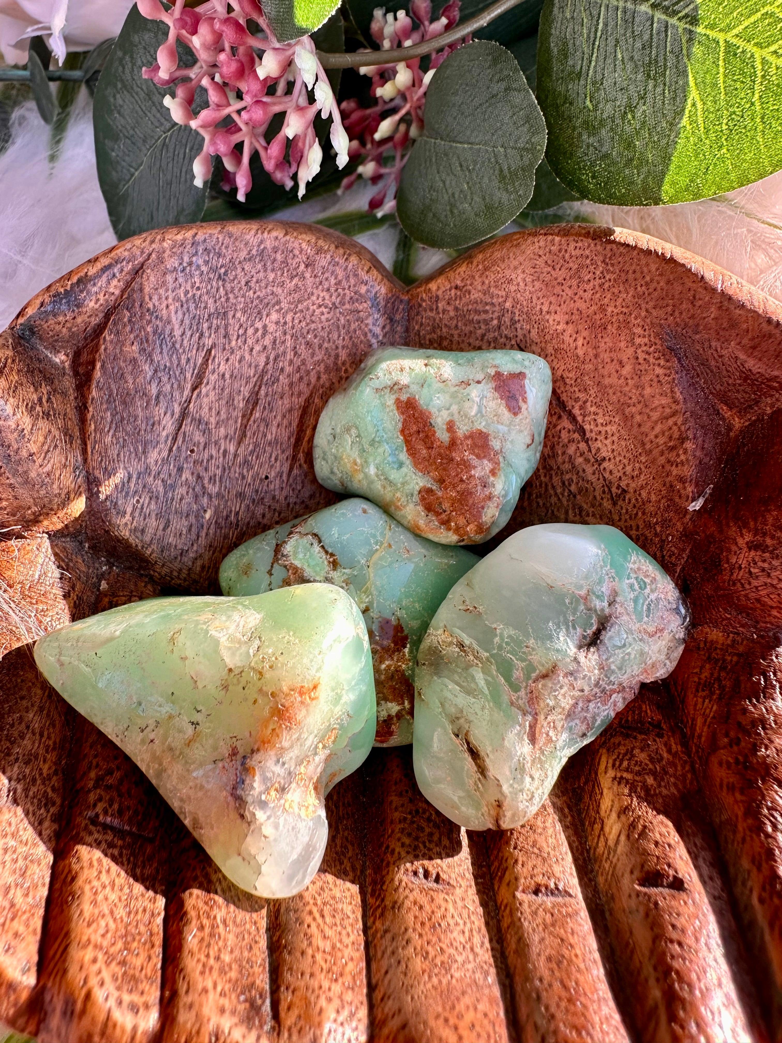 Chrysophase Tumble Stone - Muse Crystals & Mystical Gifts