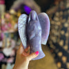 Lepidolite Angel Carving
