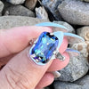 Mystic Blue Topaz ~ Sterling Silver Ring ~ 6