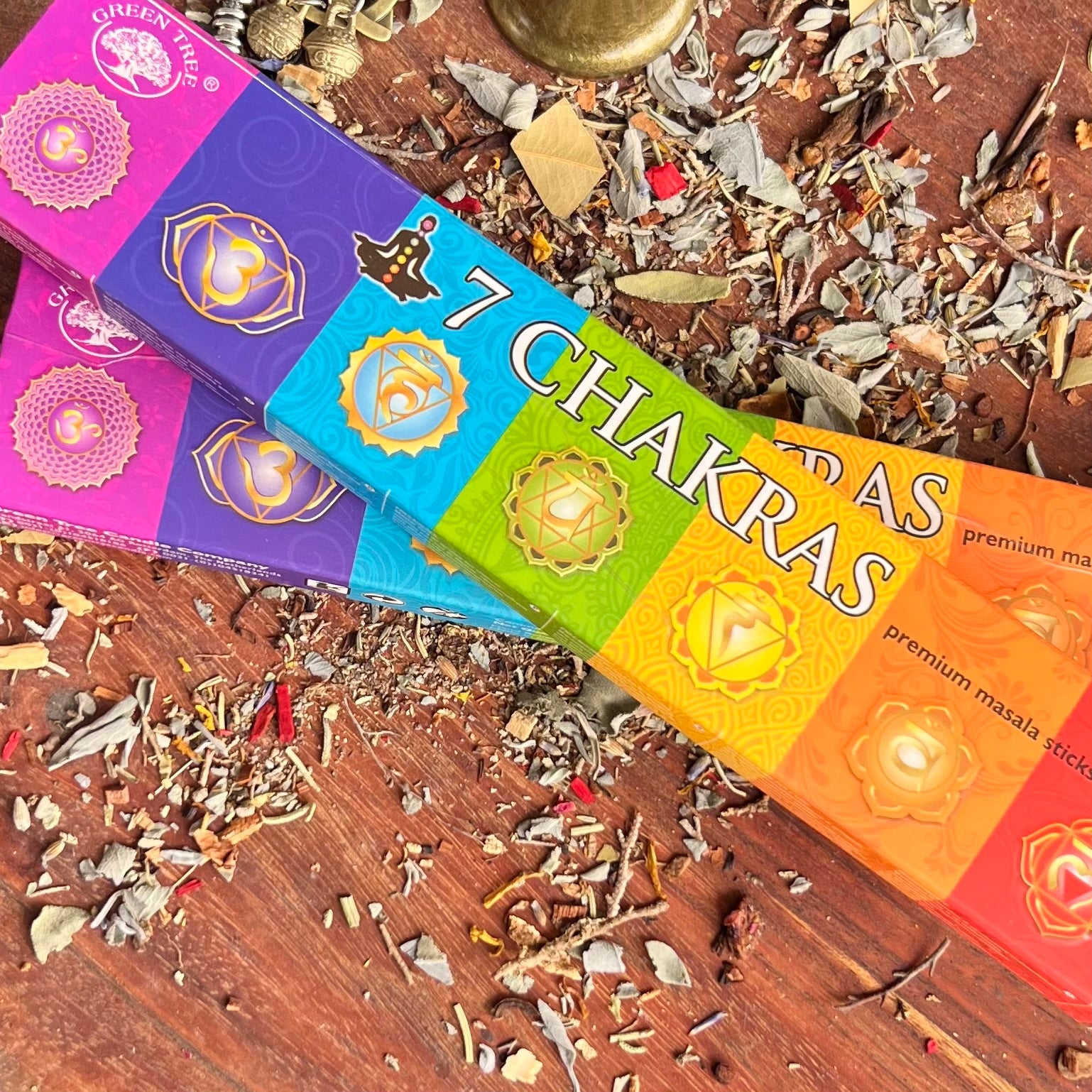 7 Chakra Balancing Incense ~ 12 Sticks