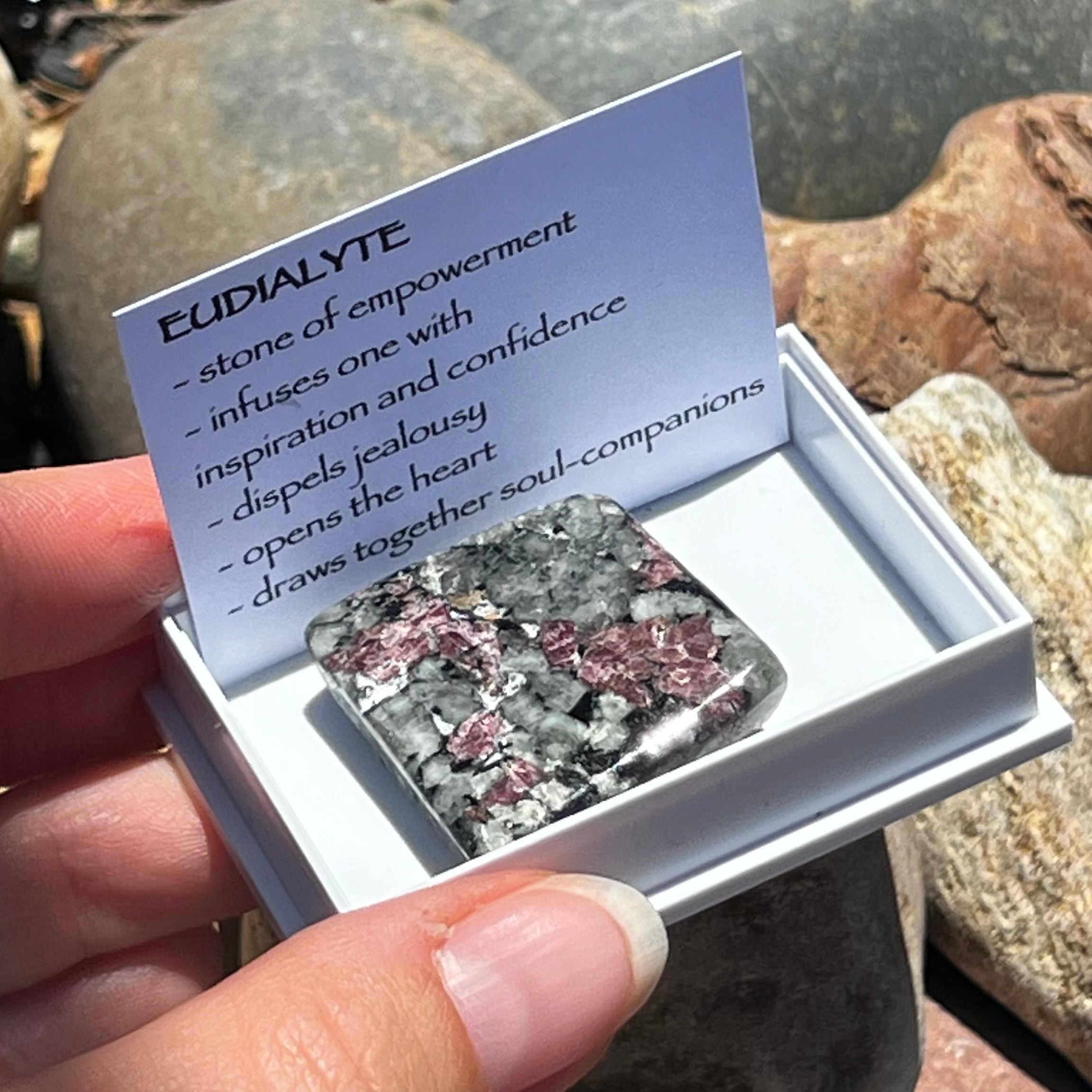 Eudialyte Tumble  ~ Specialty Boxed Crystal